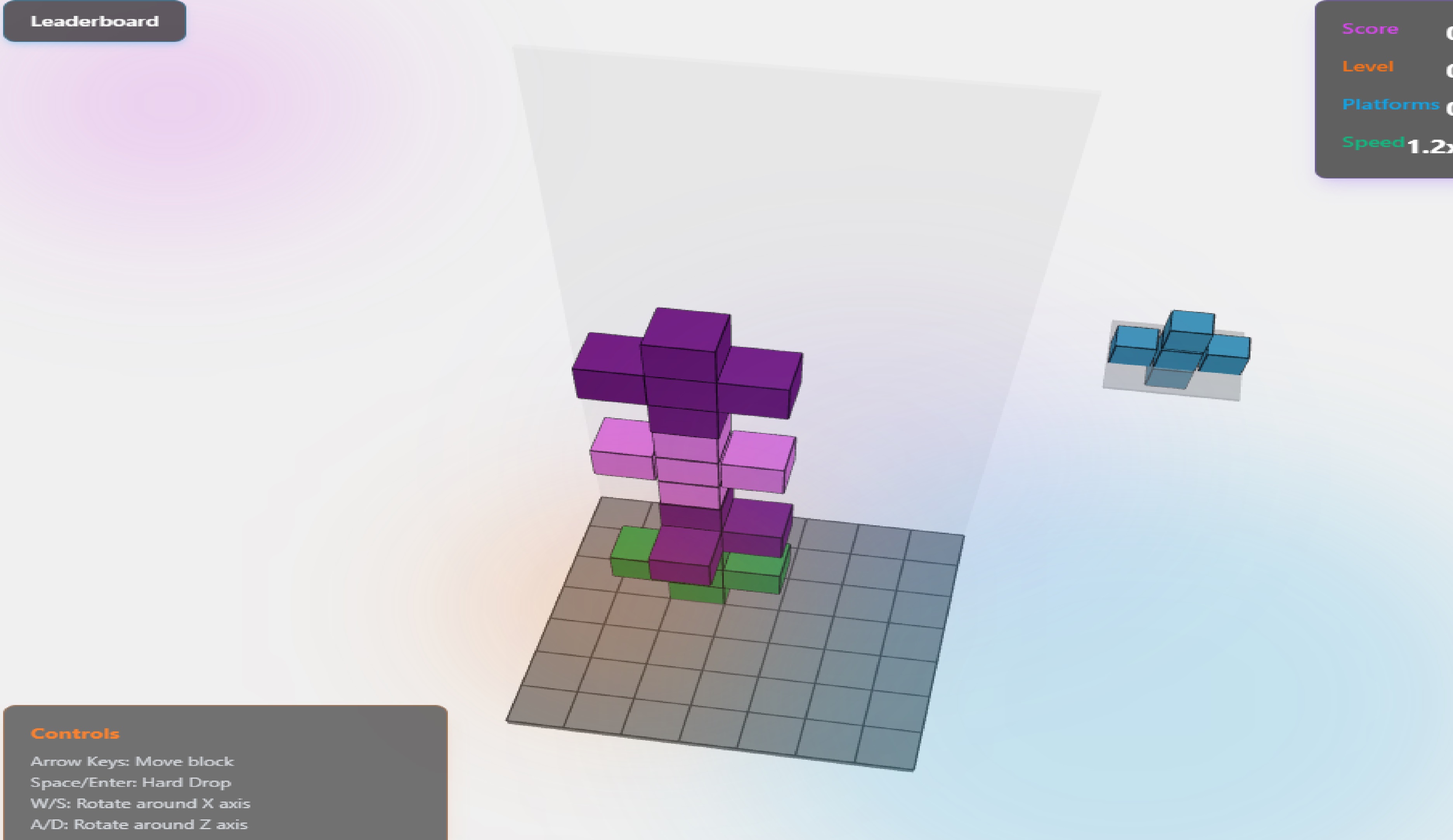 3D Tetris by @RealFredericVC